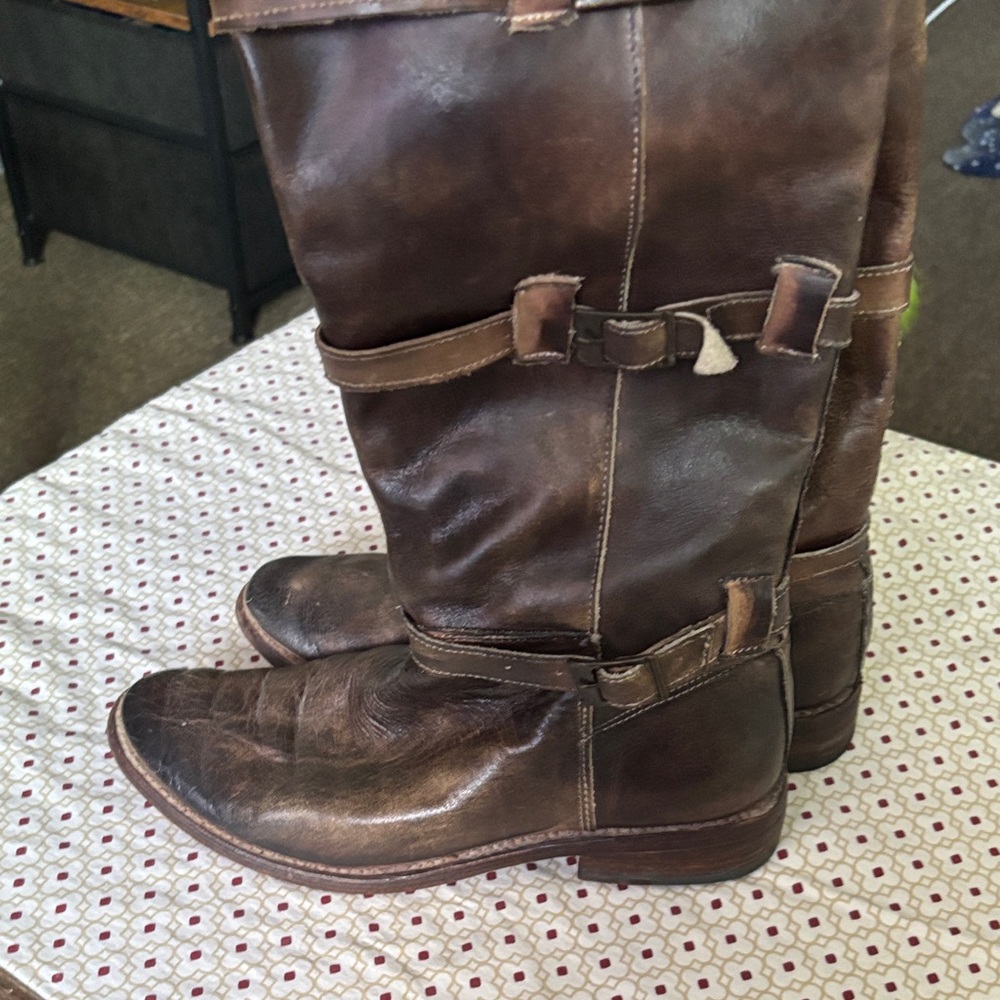 Bed Stu Brown Leather Boots